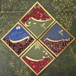 تابلو فرش 40*40 ست چهار تیکه